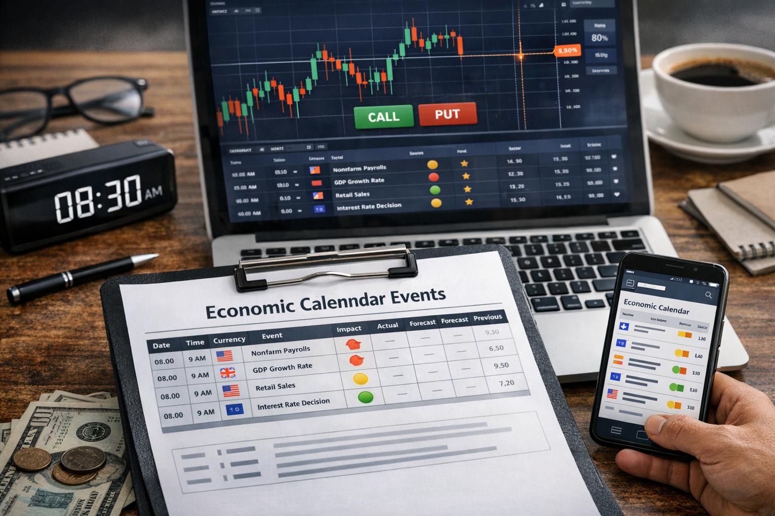 How to Use Economic Calendar Events in Binary Options Trade Planning