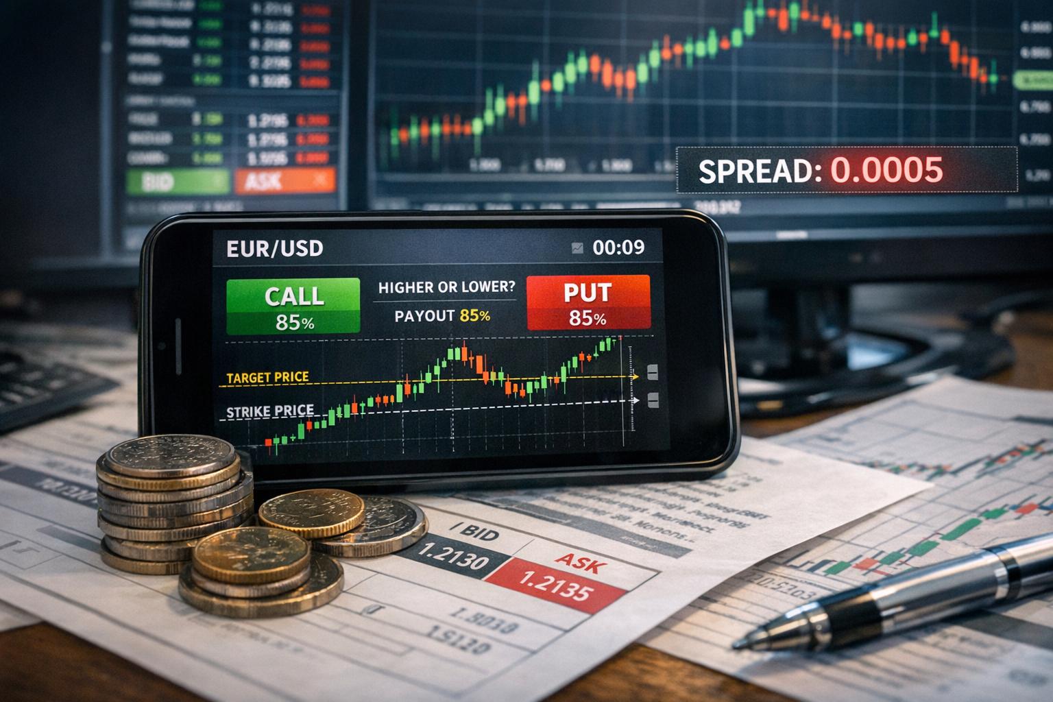 The Impact of Spread and Pricing Feeds on Binary Options Trades