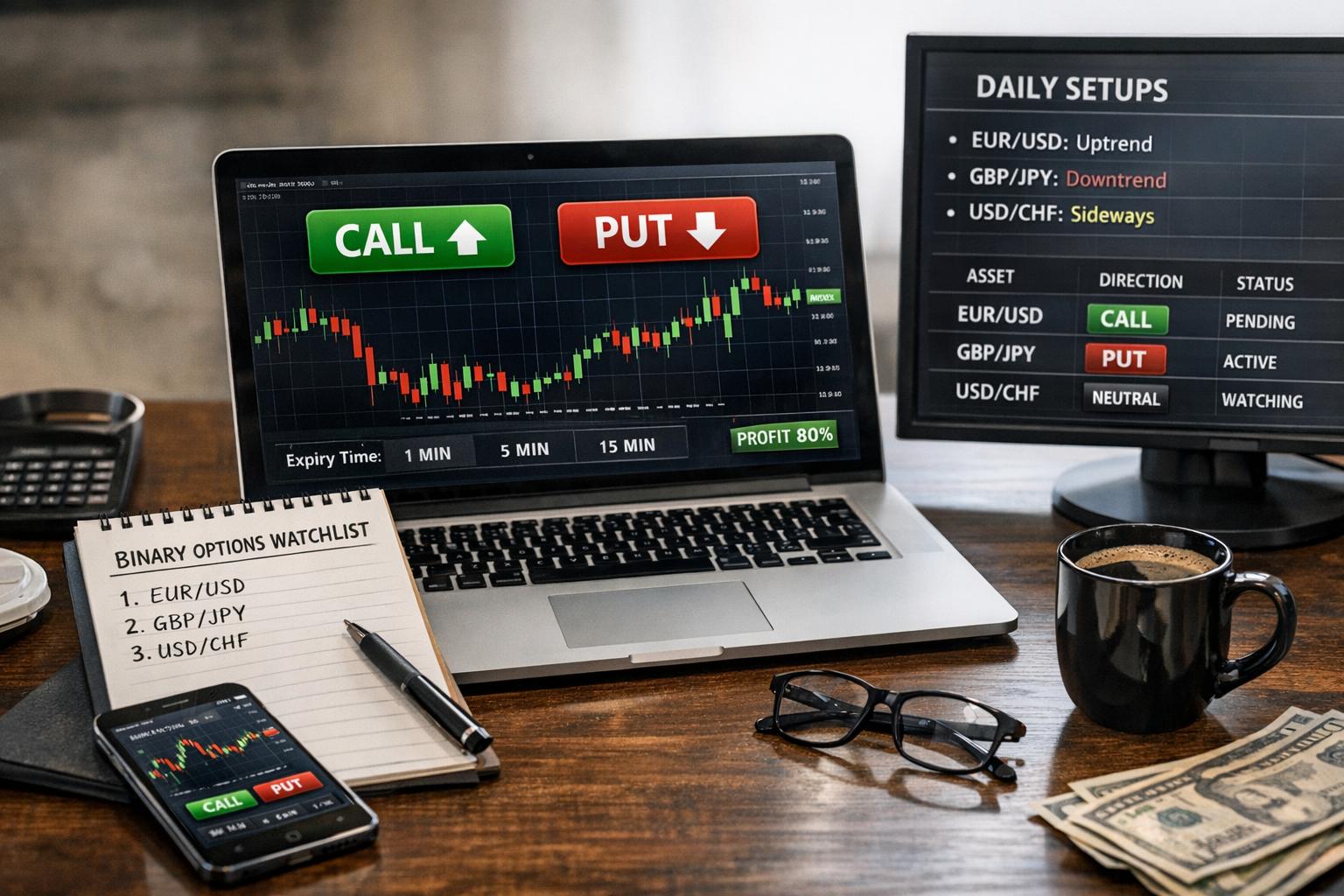 How to Create a Binary Options Watchlist for Daily Setups