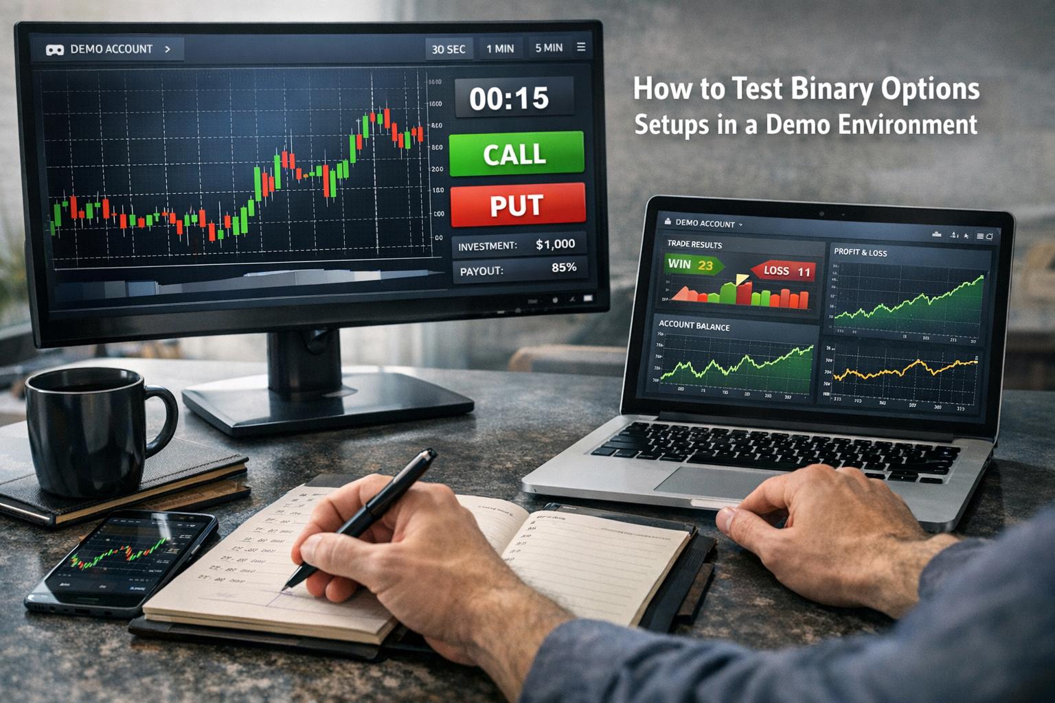 How to Test Binary Options Setups in a Demo Environment